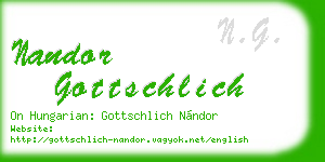 nandor gottschlich business card